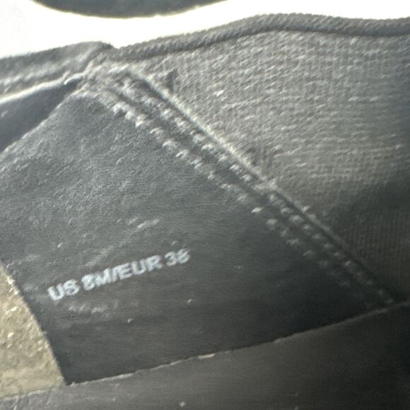 Vince Warren‎ Slip-On Platform Sneaker Women's Size US 8 M/ EUR 38 Black Suede - Picture 11 of 11